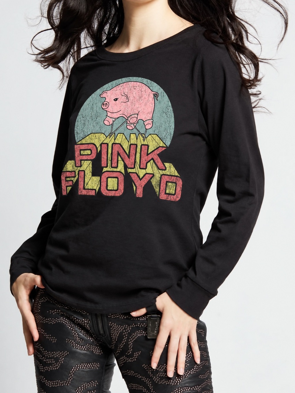 Pink Floyd Flying Pig Graphic Long Sleeve RECYCLED KARMA